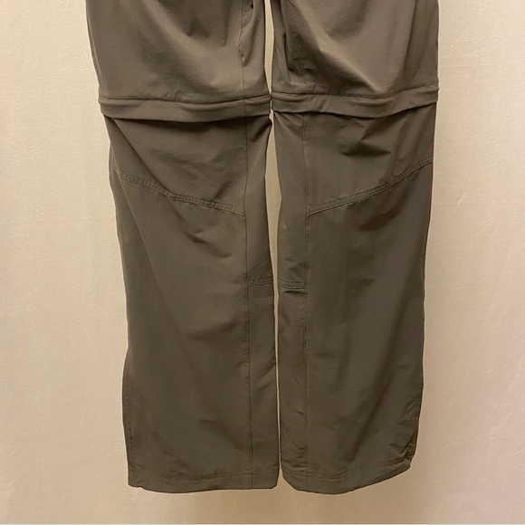 Columbia Sz 16 Convertible Zip Pants Olive Green Stretch Mid Rise Hiking Fishing - Picture 9 of 15